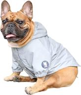 keep your pooch dry with ichoue lightweight dog raincoat - hooded windbreaker jacket логотип