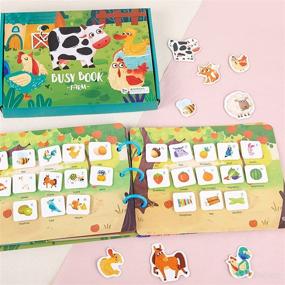 img 2 attached to 📚 Montessori Toddler Quiet Book, Engaging Farm Theme Busy Book for Kids 3+ - Develop Learning Skills with Interactive Toys