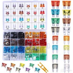 img 4 attached to 🚗 Comprehensive 288-Piece Car Fuse Assortment Kit - Automotive Blade Fuses for Marine, Auto, RV, Boat, Truck - Standard & Mini & Low Profile Mini Size (2A/5A/7.5A/10A/15A/20A/25A/30AMP/ATC/ATO) Replacement