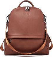 bromen backpack leather anti theft shoulder women's handbags & wallets : fashion backpacks logo