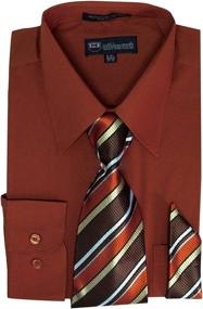 img 1 attached to Milano Moda SG21A RosePink 15x15 👔 Men's Clothing: Matching Handkie for a Stylish Touch