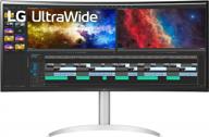 🖥️ lg 38wp85c-w 38 inch curved monitor: adjustable, tilt, height, flicker-free - 3840x1600p logo