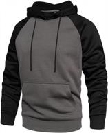 stay warm in style with duofier men's pullover hoodie with kangaroo pocket logo
