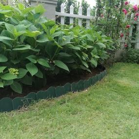 img 2 attached to Transform Your Garden With VIMOA'S Quick Interlocking Garden Borders In Green - Set Of 20Pcs