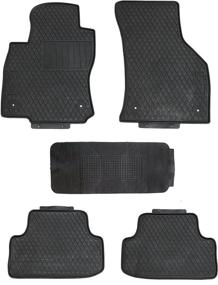 img 4 attached to 🚗 High-Quality TMB All Weather Floor Mats for Volkswagen Golf/eGolf/GTD/GTI/R 2015+ - Ultimate Protection and Style