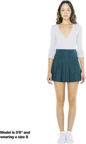 img 3 attached to American Apparel Womens Gabardine Tennis Women's Clothing - Skirts