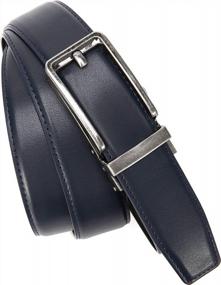 img 1 attached to Micro-Adjustable Leather Belt For Men - CHAOREN Click Belt 1 3/8" Perfect For Dress And Casual Wear - Fit Anywhere