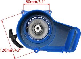 img 3 attached to 🔧 Recoil Pull Starter Replacement – 2 Stroke 47cc 49cc Pocket Pit Bike Scooter ATV 4 Wheeler Mini Quad Motorcycle Blue – WOOSTAR