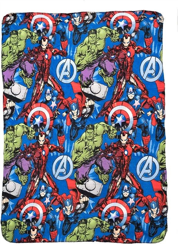 upd marvel avengers 양털 담요 로고
