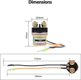 img 1 attached to 🔌 1PZ MO5-S01 Starter Relay Solenoid Replacement - Yamaha Waverunner 500 650 700 GP1200 GP760 SJ650 WJ500 Mercury Outboard 30hp 40hp 50hp