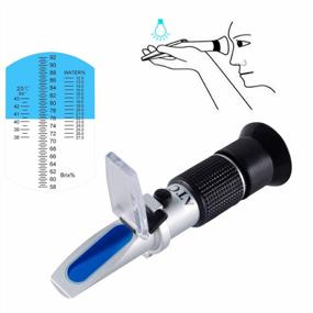 img 1 attached to 🍯 Honey Refractometer with Automatic Temperature Compensation (ATC) - Tiaoyeer Moisture, Brix, and Baume Refractometer for Honey, 58-90% Brix Scale Range - Honey Moisture Tester