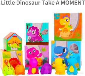 img 1 attached to 🦕 Dinosaur Stacking Toys for Toddlers - Sorting and Stacking Blocks - Baby Toys 9-18 Months - Montessori Toys - Gifts for 1-2 Year Old Boys and Girls - Matching Dinosaurs - Nesting Boxes - Preschool Learning Activity