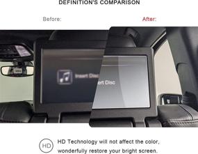 img 1 attached to 2021 Dodge Durango Uconnect Display Rear Seat TV Glass Screen Protector, High Definition Clear TEMPERED GLASS Ultra HD Extreme Clarity (Rear Seat Screen Set of 2)