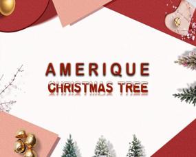 img 1 attached to 9FT Flocked Snowy Artificial Christmas Tree With Metal Stand - AMERIQUE AMZ-703-270