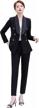 stylish striped suit set for professional women | open front blazer with business work pants - lisueyne logo