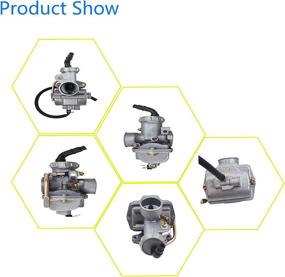 img 3 attached to 🔧 Enhanced Performance Labwork Carburetor with Throttle Cable Replacement for Honda XL70 SL70 XL75 XR80 XR80R CRF80F