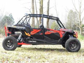 img 1 attached to SuperATV Heavy-Duty Nerf Bars/Sliders/Kickers For 2014+ Polaris RZR XP 1000 4-Seat Black - 1.75" Tubing, Powder Coated, Easy Install