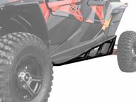 superatv heavy-duty nerf bars/sliders/kickers for 2014+ polaris rzr xp 1000 4-seat black - 1.75" tubing, powder coated, easy install логотип