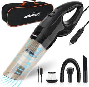 img 4 attached to High Power Car Vacuum Cleaner - AUTOOMMO Portable 8500PA Car Vacuum with 11.5FT Cord, 12V Handheld Vacuum for Car Home Interior Cleaning, Wet & Dry Use