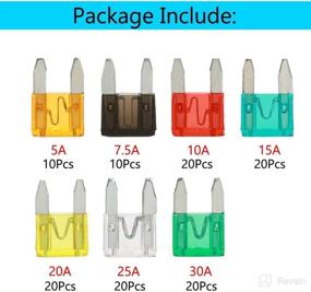 img 1 attached to 💡 ESUPPORT 120 MIX Car Mini Standard Blade Fuse Pack - 5 7.5 10 15 20 25 30 Amp - ATM APM