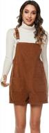 women's corduroy shortalls with adjustable straps and pockets - tanming jumpsuits for shorts logo