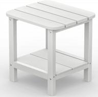 белый двойной приставной столик adirondack от serwall - perfect outdoor side table логотип