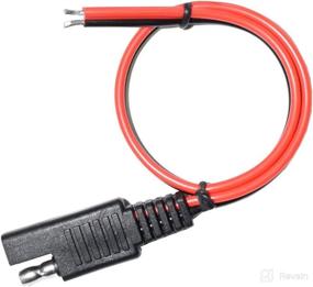 img 2 attached to 🔌 LIXINTIAN 14AWG SAE Connector Extension Cable - 3Pack, Automotive Solar Panel Plug - 30cm/1ft