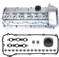 🔧 mitzone aluminum valve cover upgrade kit w/gasket & bolts for 1998-08/2002 bmw z3 323i 325i 328i 330i 525i 528i 530i x5 m52/m54 2.5l 2.8l 3.0l, part # 11121432928 logo