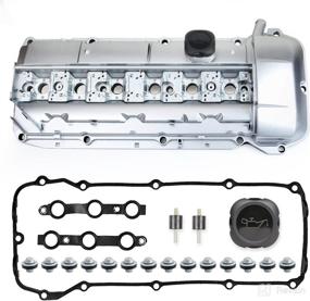 img 4 attached to 🔧 MITZONE Aluminum Valve Cover Upgrade Kit w/Gasket & Bolts for 1998-08/2002 BMW Z3 323i 325i 328i 330i 525i 528i 530i X5 M52/M54 2.5L 2.8L 3.0L, Part # 11121432928