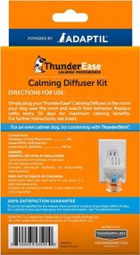 img 3 attached to 🐶 ThunderEase Dog Calming Pheromone Diffuser Kit: Vet Recommended for Separation Anxiety, Stress Barking, Chewing, Fear of Fireworks & Thunderstorms - 30 Day Supply