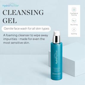 img 3 attached to HydroPeptide Cleansing Gel Face Wash - 6.76 Oz, Makeup Remover And Toner For Sensitive Skin, Non-Irritating Formula