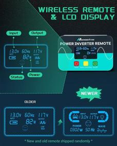 img 3 attached to 🔋 Efficient Mxmoonfree 5000W Pure Sine Wave Power Inverter with Wireless Remote Control, LCD Display, USB Port, and Multiple Outlets - Ideal for RVs, Trucks, Cabins & Off-Grid Living