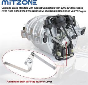 img 3 attached to 🔧 MITZONE Upgrade Intake Manifold: Compatible with 2006-2012 Mercedes C230 C300 C350 E350 E280 GLK350 ML450 S400 SLK300 R350 V6 272 Engine, Replace 2721402401 2721402201 + Gasket