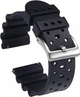 upgrade your watch game with carty silicone quick release rubber straps - waterproof & premium quality, perfect for men and women - available in 20mm, 22mm, and 24mm logo