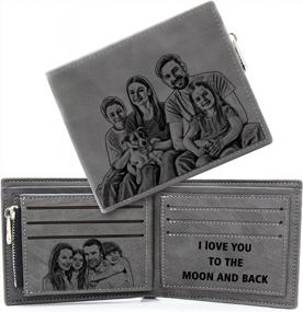 img 4 attached to Personalized Men'S Wallets - Perfect Gift For Fathers, Husbands & Sons!