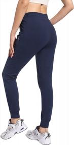 img 2 attached to Cotton Women'S Joggers With Pockets - HARTPOR Sweatpants For Yoga, Lounge, Running And Athletics