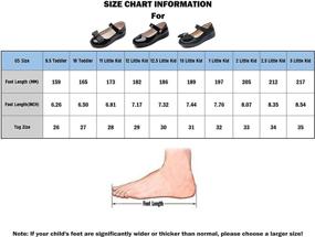 img 3 attached to 👧 ALPHELIGANCE Girls Strap School Uniform Flats Shoes