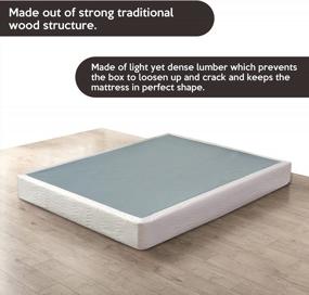 img 2 attached to Twin XL White Easy Wood Box Spring/Foundation With Simple Assembly By Nutan