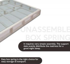 img 1 attached to Twin XL White Easy Wood Box Spring/Foundation With Simple Assembly By Nutan
