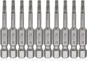 img 4 attached to VictorsHome TT10 Torx Magnetic Screwdriver Bits, 1/4 Inch Hex Shank 2 Inch Length S2 Steel Security Tamper Proof Star 6 Point Screw Driver Kit Tools 10Pcs