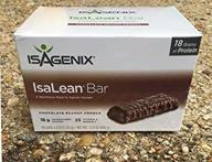 вкусные и полезные палочки isagenix isalean с шоколадом и арахисом - упаковка из 10 палочек логотип