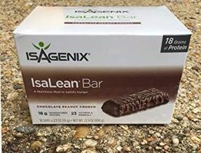 img 1 attached to Delicious and Nutrient-packed ISAGENIX IsaLean Bars Chocolate Peanut Crunch - Pack of 10 Bars