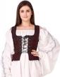 renaissance pirate cosplay costume: reversible peasant bodice for medieval wench logo