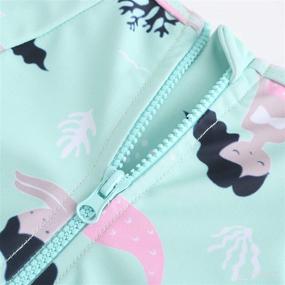 img 2 attached to 👶 Adorable Baby Girls Two Piece Long Sleeve Swimsuits: Hawaiian Bathing Suits with UPF 50+ Sun Protection