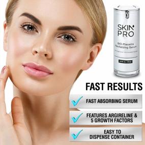 img 1 attached to SkinPro BIO-Placenta Revitalizing Serum - With Argireline - Reduce Eye Wrinkles, Skin Regeneration, Collagen Products, Wrinkle Treatment - Anti Aging Face Serum
