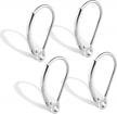 925 sterling silver hypoallergenic leverback earring hooks - perfect for jewelry making supplies logo