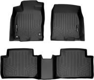 🔌 maxliner floor mats 2 row liner set in black for 2016-2021 honda civic sedan/hatchback логотип