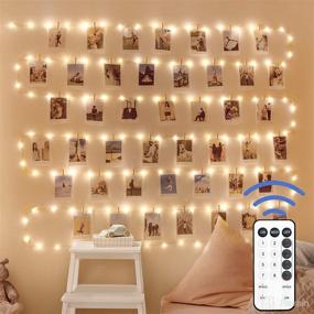 img 4 attached to 🎇 12APM Fairy String Lights: 66ft 200 LED Indoor Lights with Remote Control - USB Powered Waterproof Twinkle Star Lights for Bedroom DIY Wedding Holiday Decoration Party