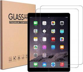 img 1 attached to High-Quality 2 Pack Tempered Glass Screen Protector for Apple iPad 9.7 2017 - Scratch Resistant, Bubble-Free Installation