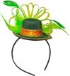 st. patrick's day green top hat headband - skeleteen irish costume accessories for women & kids logo